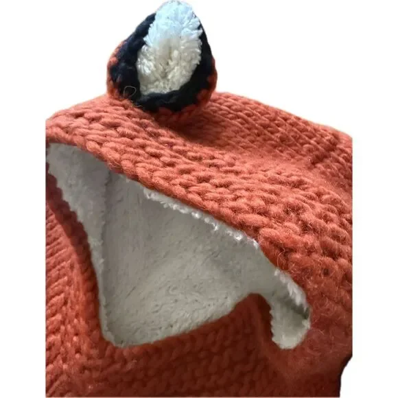 Everest Designs Fox Hat with Built in Scarf Wool Lining One Size - Picture 2 of 7